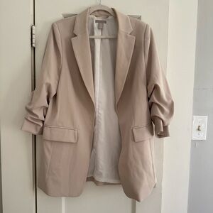 H&M Womens Oversized Tan Blazer Medium